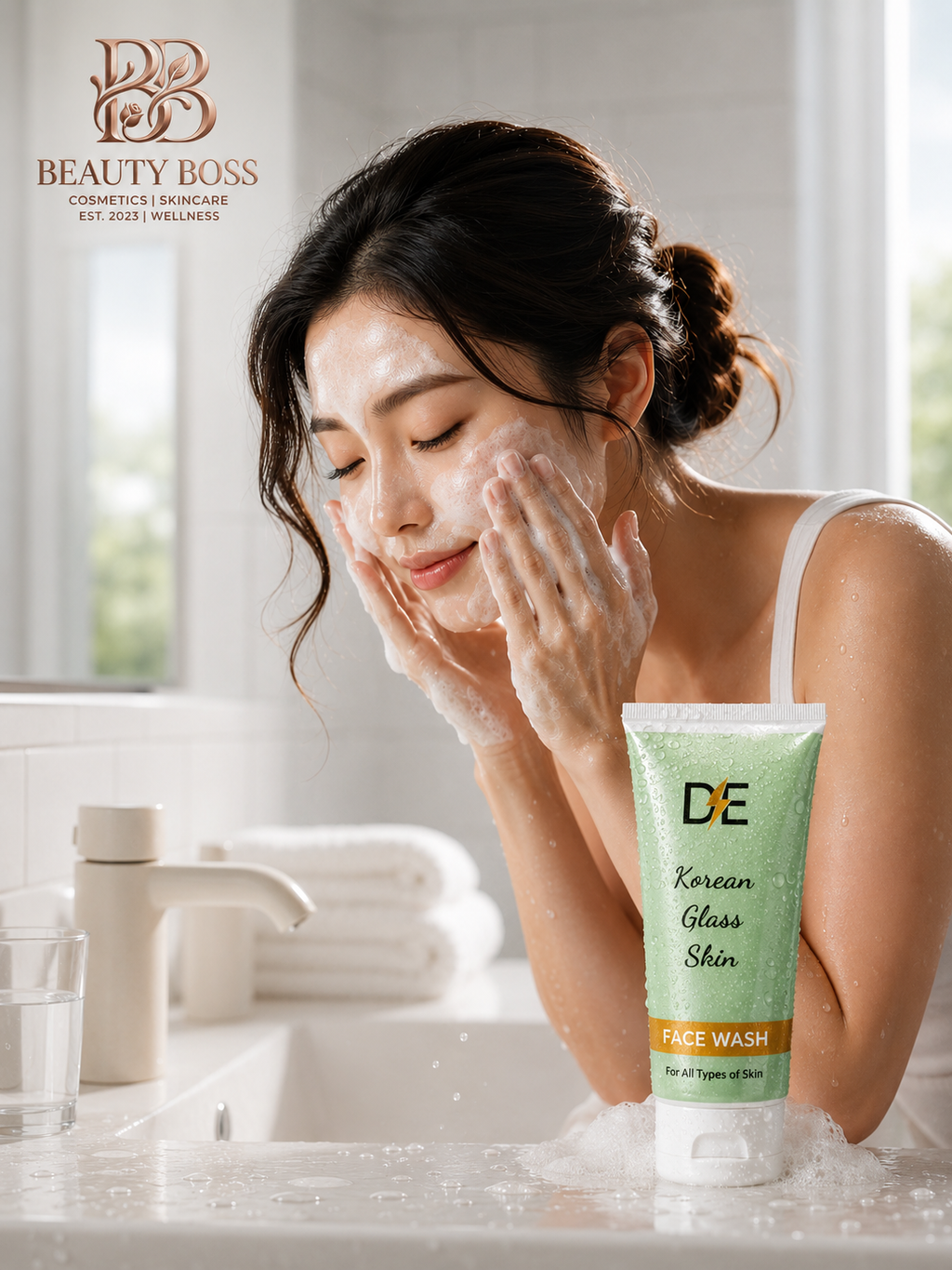 DE Korean Glass Skin Face Wash