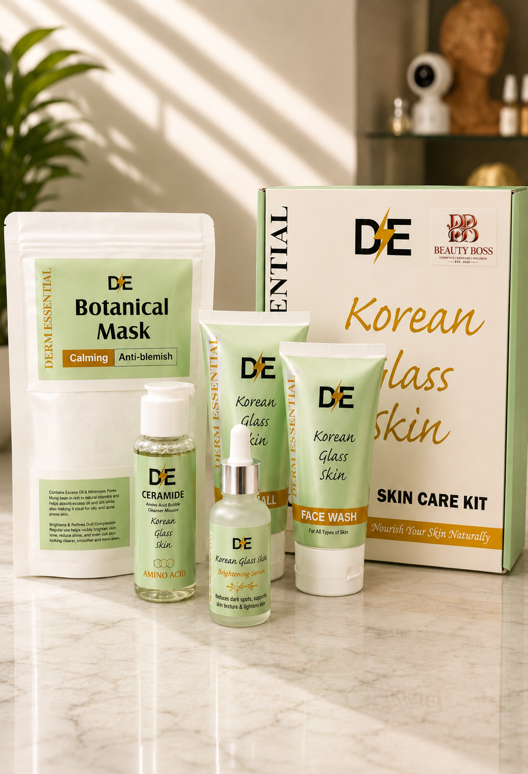 DE Korean Glass Skin Care Kit
