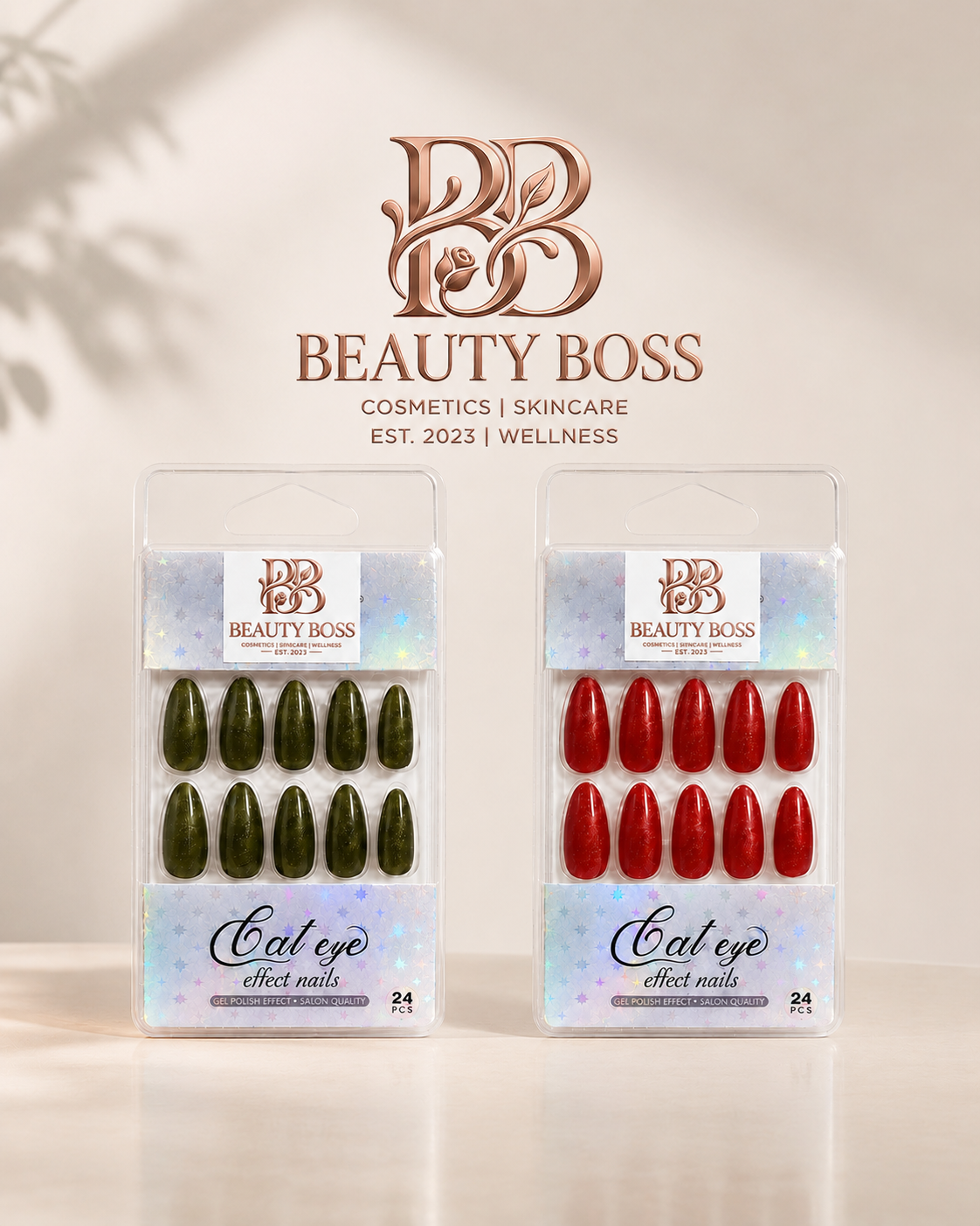 Cat Eye Effect Press-On Nails